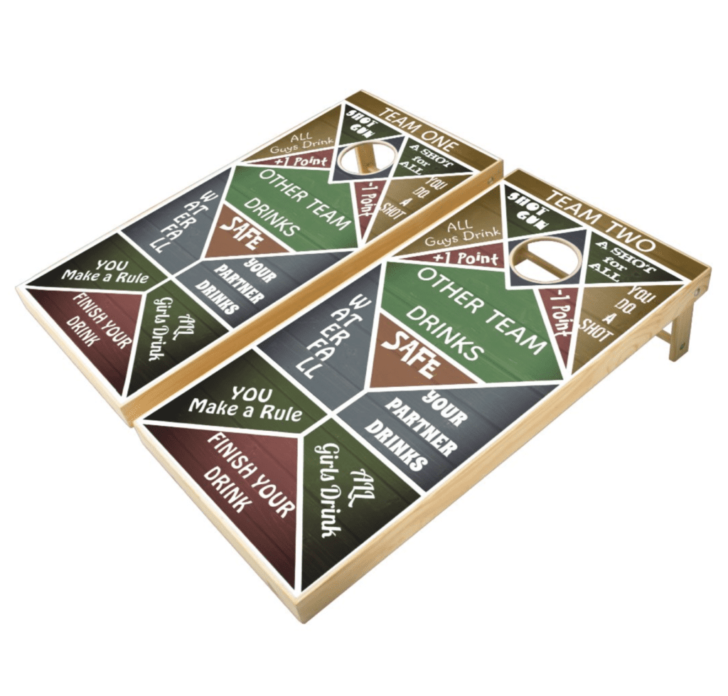 Drinking Game Cornhole Set Available on Zazzle.com