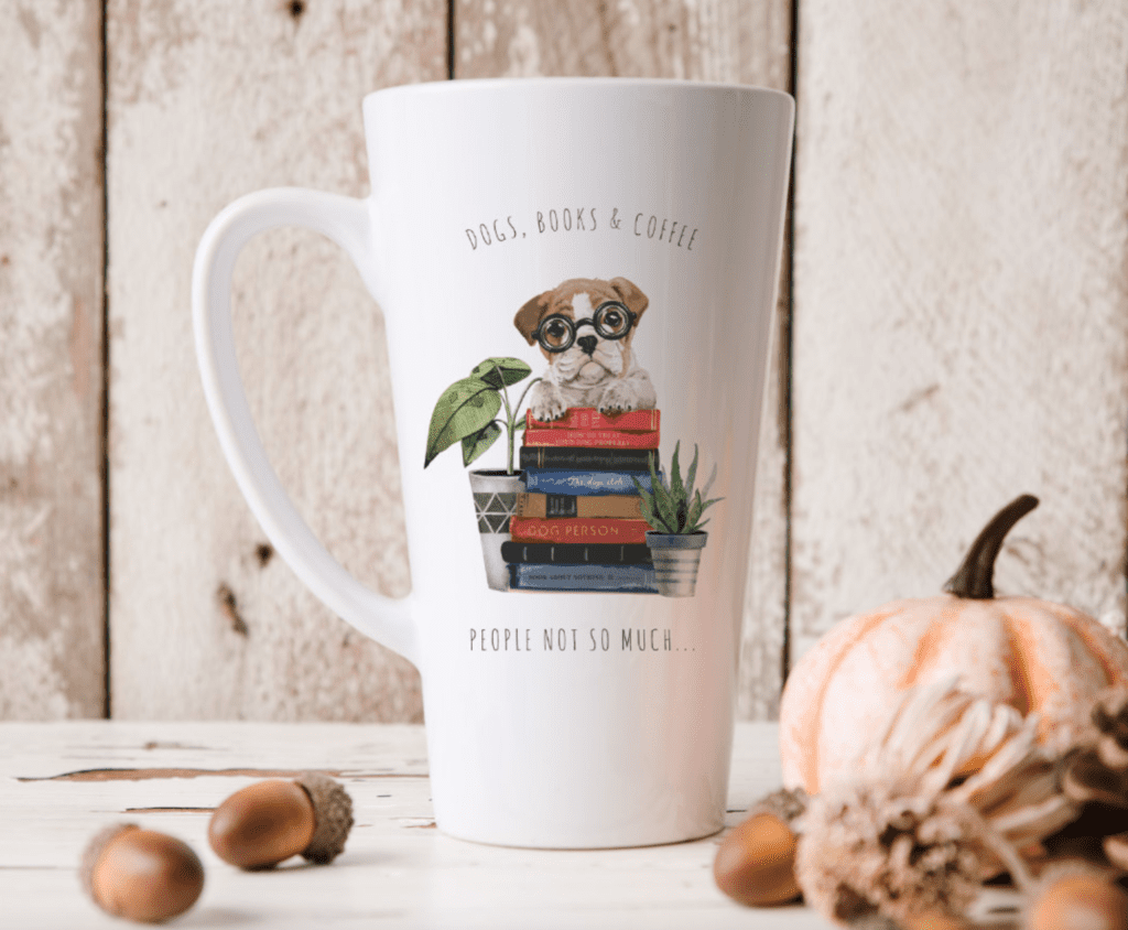 Dogs Books Coffee Mug