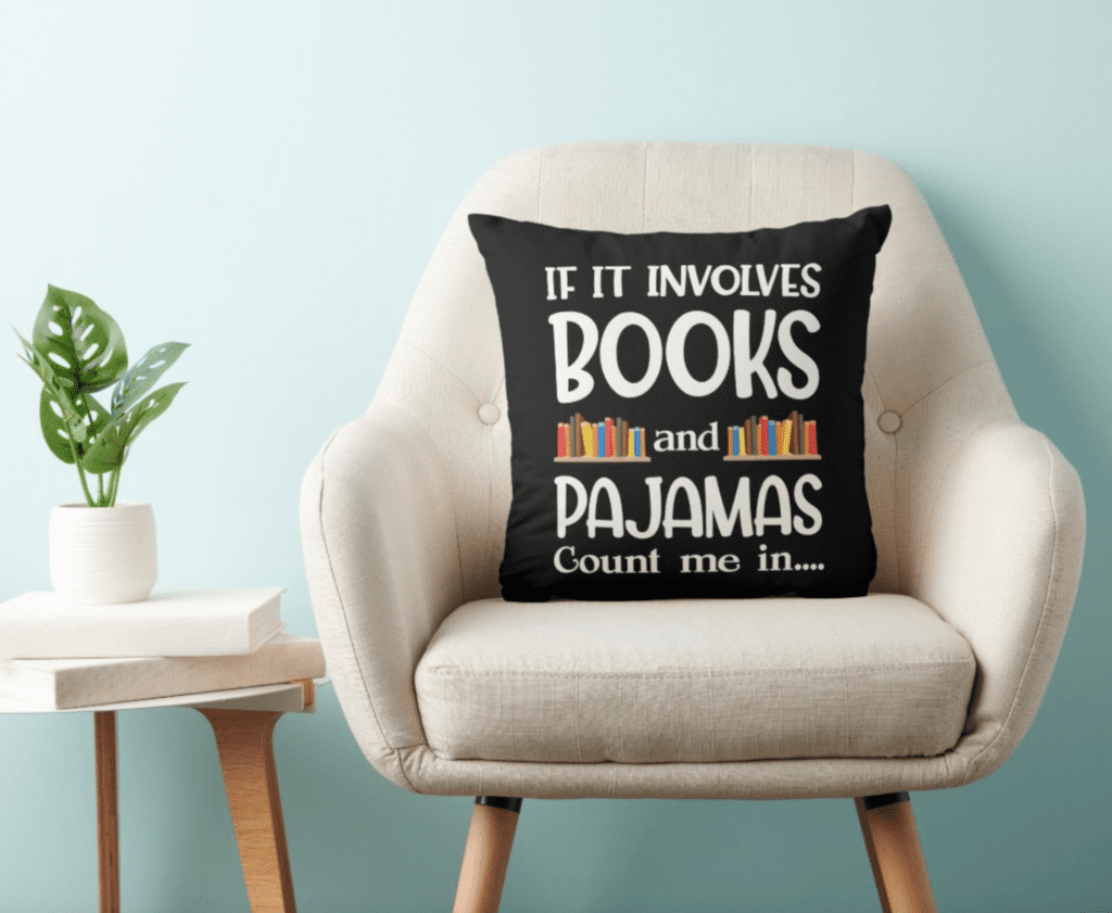 If it involves books, count me in toss pillow.