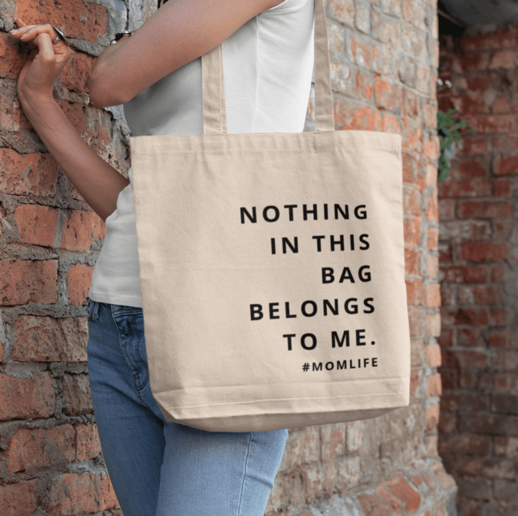 #Momlife tote bag