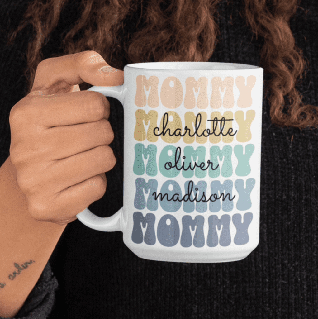 Mommy Mug Personalized With Children's Names